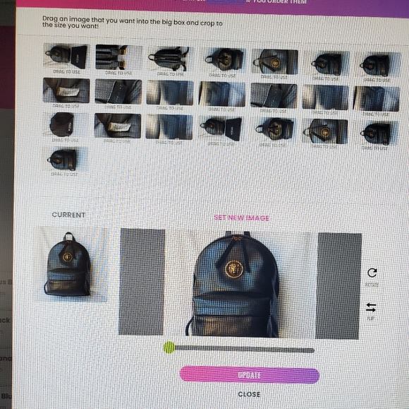 Versace Versus Black Backpack with Gold Hardware - Picture 14 of 15